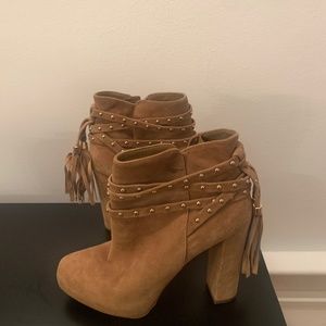 Jessica Simpson fringe boots